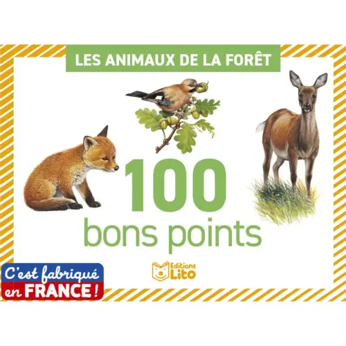 Bon points les animaux de la foret texte pedagogique - Editions lito photo du produit