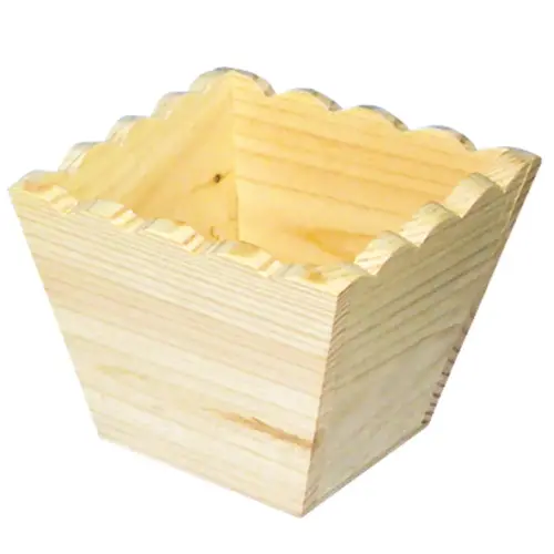 Cache - pot en bois a decorer 11.5x10x10cm - Graine creative photo du produit