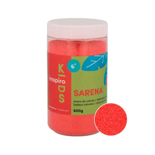 Sable de couleurs rouge 600 gr - Innspiro photo du produit