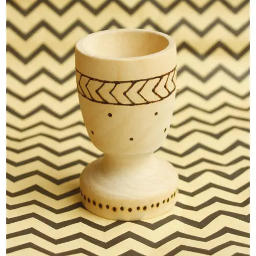 Coquetier en bois a decorer hauteur 7cm - Graine creative photo du produit