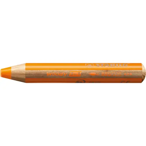 Crayon multi - talents woody 3 in 1 orange clair - Stabilo photo du produit
