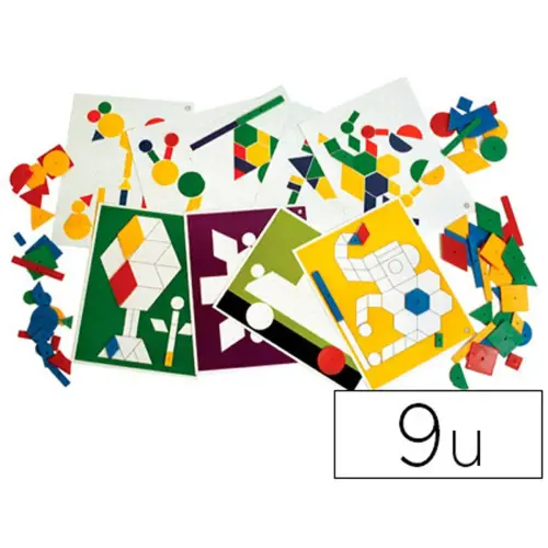 Carte logicolor recto verso 100 pièces formes géométriques colorées - Culture club photo du produit