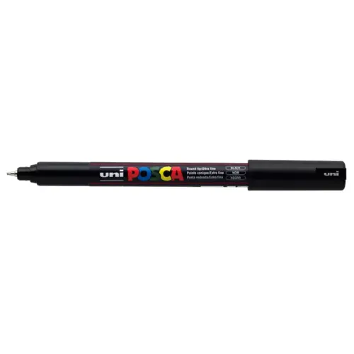Marqueur pc1mr base eau pointe calibree extra fine 0, 7mm noir - Posca photo du produit