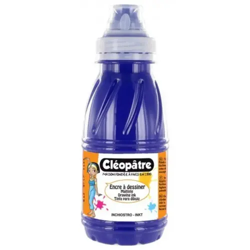 Encre a dessiner multisupports diluable 500 ml violet - Cleopatre photo du produit