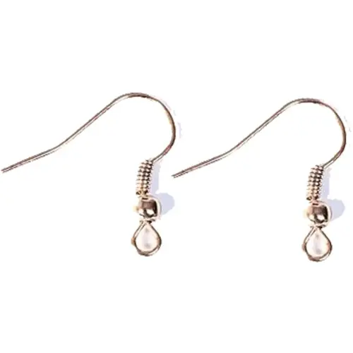 Boucle d'oreilles metalliques crochet hippie ouvert dore 20x18mm 10u - Innspiro photo du produit