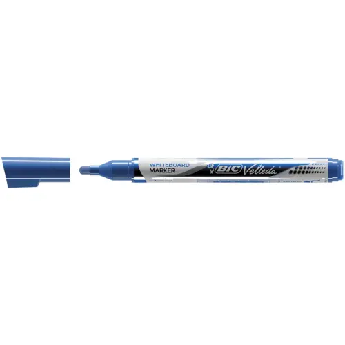Marqueurs velleda pocket effacable pointe ogive bleu - Bic photo du produit