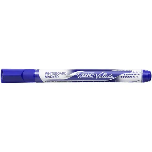 Marqueurs velleda pocket effacable pointe ogive bleu - Bic photo du produit