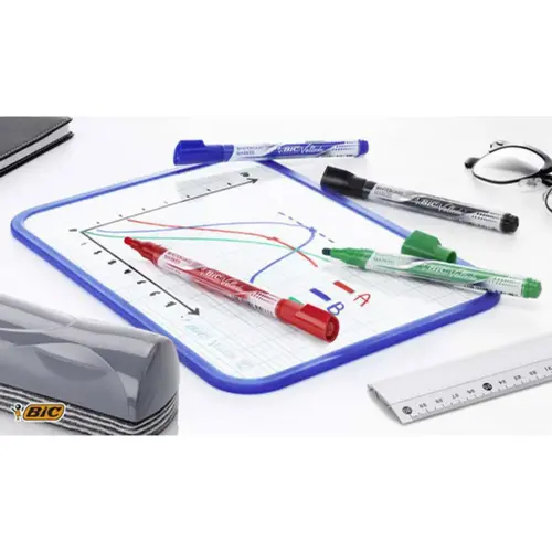 Marqueurs velleda pocket effacable pointe ogive bleu - Bic photo du produit