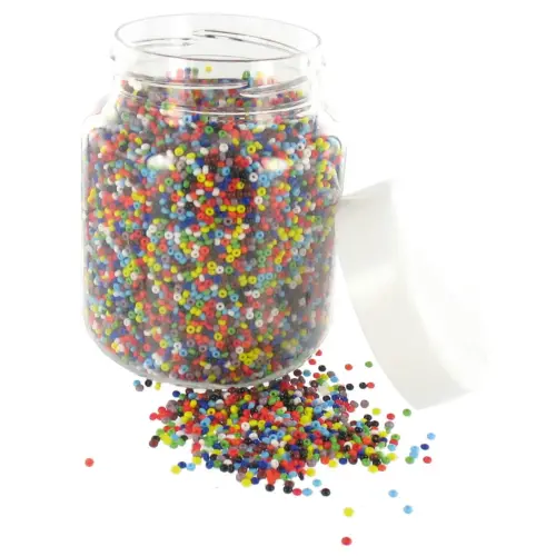 Perle rocaille opaque diametre 3mm bocal 500g - Innspiro photo du produit