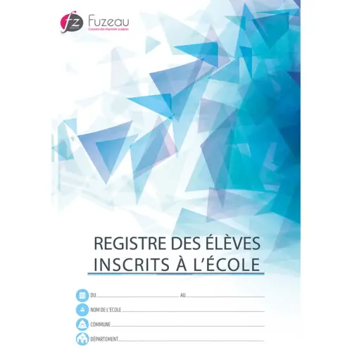 Registre 325 &eacute;l&egrave;ves inscrits -  a4 210 x 297mm - Fuzeau photo du produit