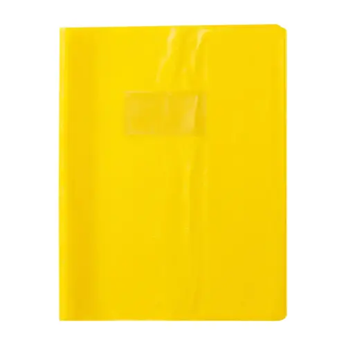 Protege - cahier 17x22cm plastique jaune 2 rabats - Clairefontaine photo du produit