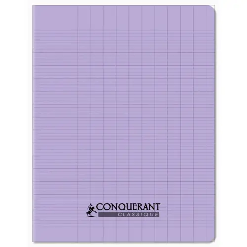 Cahier polypropyl&egrave;ne papier velin 17x22 cm 96 pages - Conquerant photo du produit
