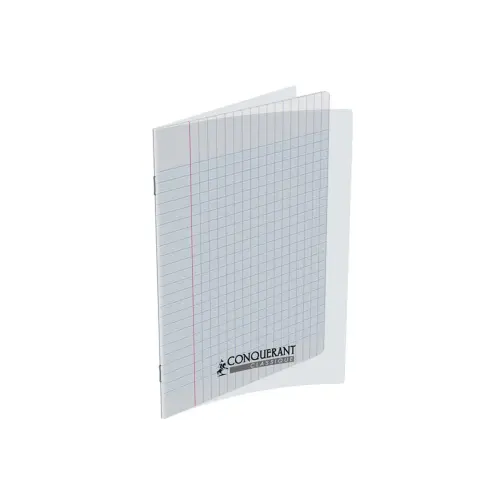 Cahier polypropyl&egrave;ne piq&ucirc;re Sey&egrave;s - A5+ 90 g - 140 pages - Incolore - Conqu&eacute;rant photo du produit