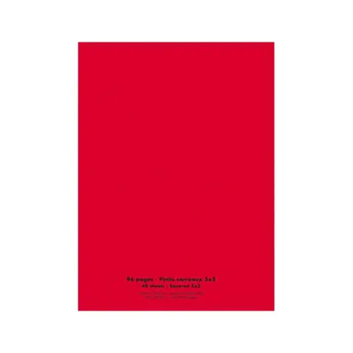 Cahiers classique agrafe 240x320 96p 90g rouge pefc - Conquerant photo du produit