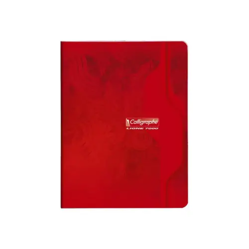 Cahiers piqure clairefontaine 7000 souple 17x22cm 96p seyes rouge - Calligraphe photo du produit