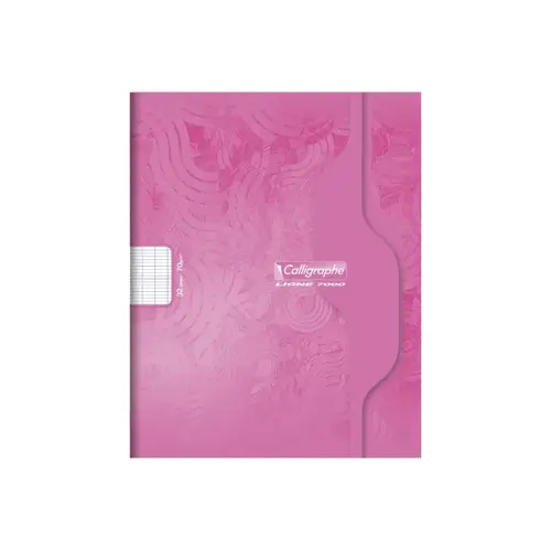 Cahiers piqure clairefontaine 7000 souple pp 21x29, 7cm 96p rouge - Calligraphe photo du produit