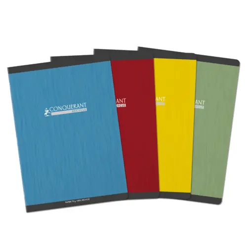 Cahiers pique sept papier recycle encre offset a4 96p - Conquerant photo du produit