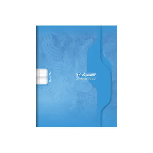 Cahier piqûre Seyès - A4 70 g - 96 pages - Bleu - Calligraphe photo du produit