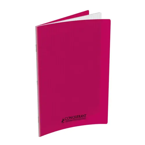 Cahiers agrafe polypropylene a4+ 48 pages rose - Conquerant photo du produit