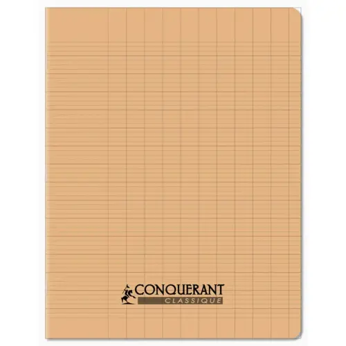 Cahier polypropylène papier vélin 17x22 cm 96 pages - Conquerant photo du produit