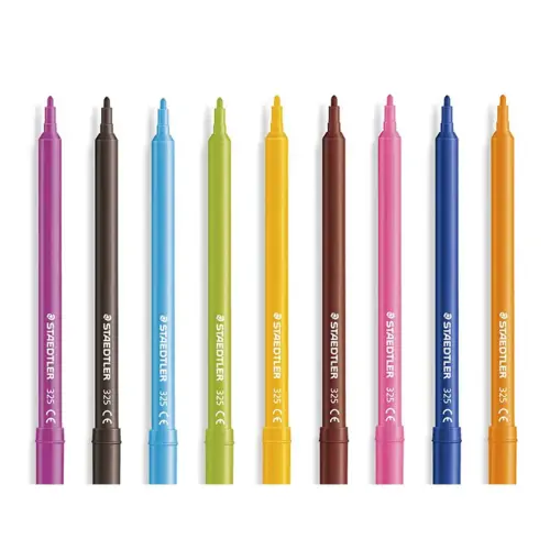Stylo feutre 325 pointe moyenne 1mm pack 12 couleurs - Staedtler photo du produit