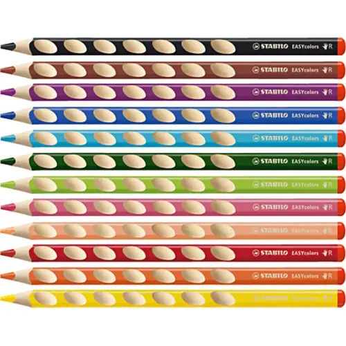 Etui 12 crayons couleur stabilo easycolors + taille-crayon photo du produit