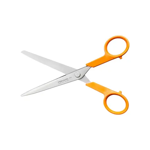 Ciseaux classic universels ambidextre 16 cm anneaux oranges - Fiskars photo du produit
