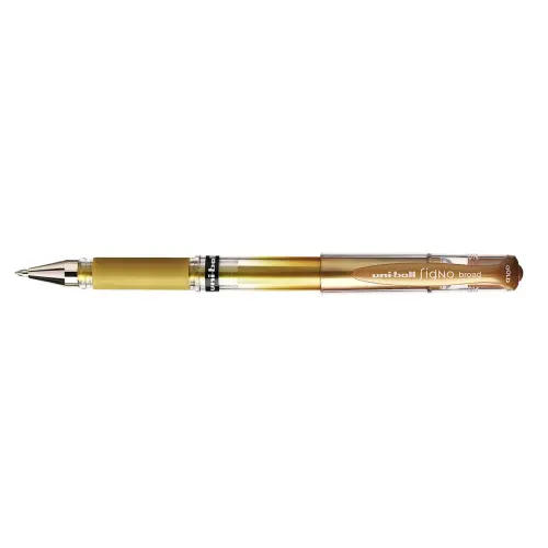 Stylos - bille uniball signo broad encre gel or pointe 1mm - Uni ball photo du produit