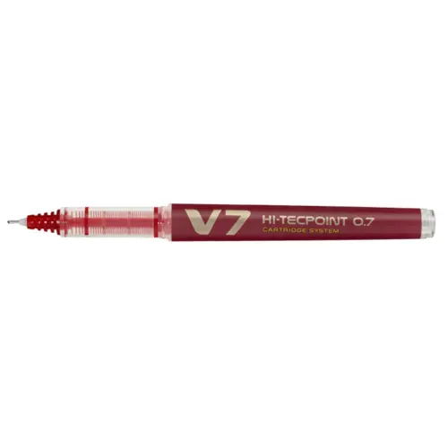 Rollers v7 rechargeable écriture moyenne 0.5mm rouge écologique - Pilot photo du produit