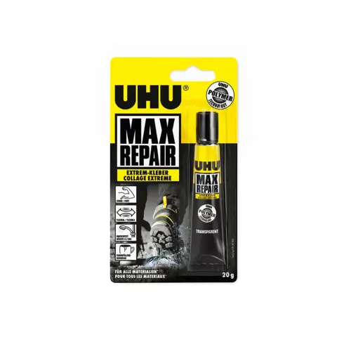 Colles max repair multi - usages 20g transparent sans solvant - Uhu photo du produit