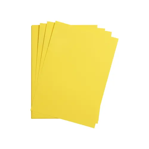 Feuille papier maya 270g jaune citron 25 unités - Clairefontaine photo du produit