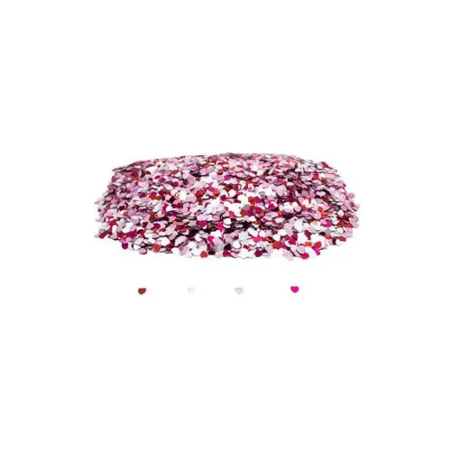 Sequins plats cœurs 6 mm 3000 pcs 5 coloris - Sodertex loolipo photo du produit