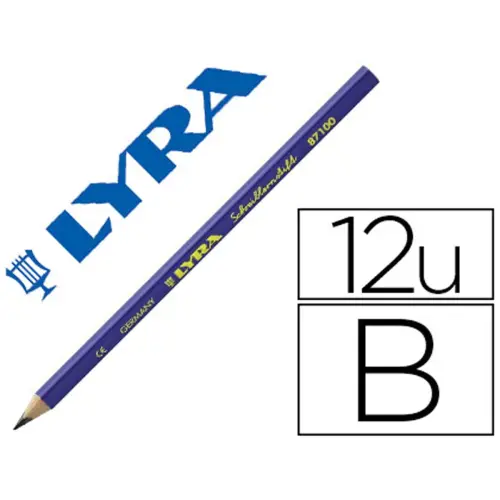 Crayons graphite lyra initiation écriture corps triangulaire mine b 4mm - Lyra groove photo du produit
