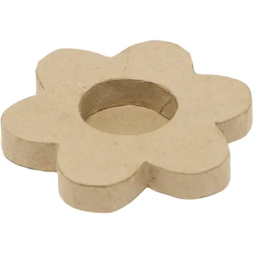 Bougeoir o'color carton a decorer forme fleur 10cm lot 5 unités - La francaise des couleurs photo du produit