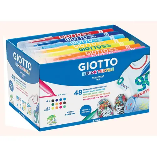 Classpack feutres décor textil couleurs permanentes 48 - Giotto photo du produit