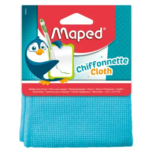 Chiffonnette microfibre pour ardoise bleu en blister - Maped photo du produit