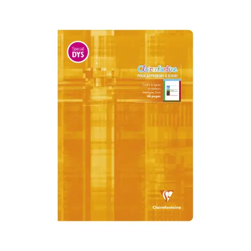 Cahiers &eacute;criture piqu&eacute; sp&eacute;cial dys 210x297mm 48p - Clairefontaine photo du produit