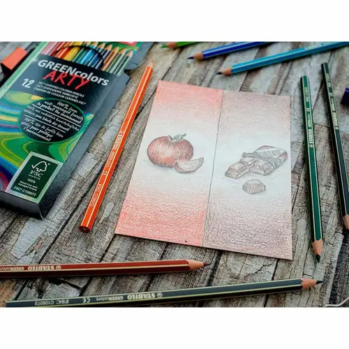 Etui de 24 crayons de couleur greencolors arty - Stabilo photo du produit