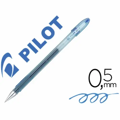 Stylos - bille g1 7 0.5mm encre gel bleu corps translucide - Pilot photo du produit