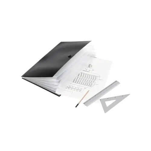 Trieur extensible 6 compartiments a3 polypropylene - creativ'gallery - Viquel photo du produit