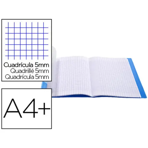 Cahiers a rabat polypropylene 24x32cm 96 pages 5x5mm - Conquerant photo du produit