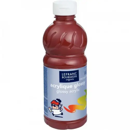 Peinture acrylique glossy fluide sienne 500ml - Lefranc bourgeois photo du produit