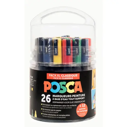 Pack educreatif classique + 30 masques animaux + fiche atelier - Posca photo du produit