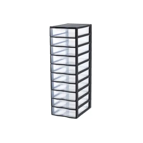 Tour de rangement 10 tiroirs empilable 36x26x81 cm - Fast photo du produit