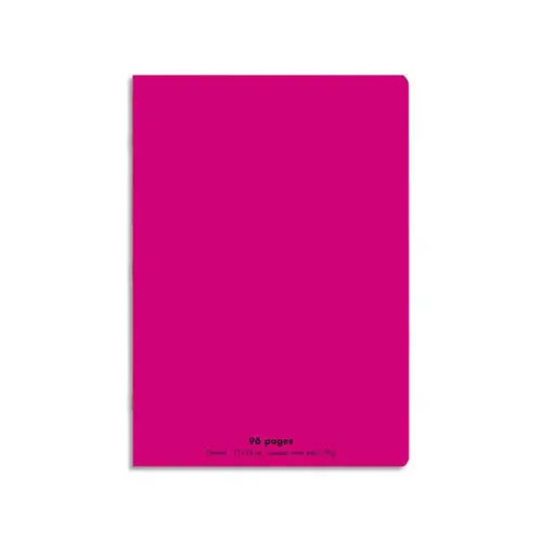 Cahier piqûre Seyès - A4+ 90g - 96 pages - Rose - Conquérant photo du produit