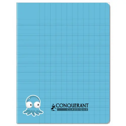 Cahiers pique ecriture a5+ 32 pages 90g bleu - Conquerant photo du produit