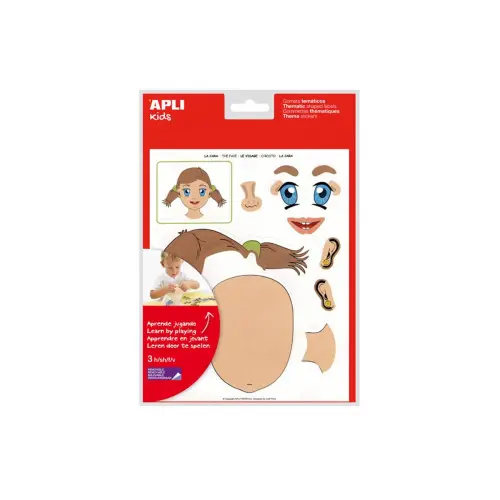 Gommettes them enlev visage 12f - Apli photo du produit