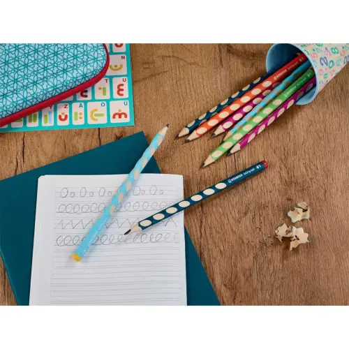 Crayons graphite easygraph hb droitier - bleu ardoise - Stabilo photo du produit