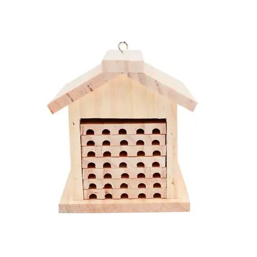 Kit hotel abeille solitaire bois + colle 14x12x13 cm 1 pc 1 coloris - Sodertex loolipo photo du produit