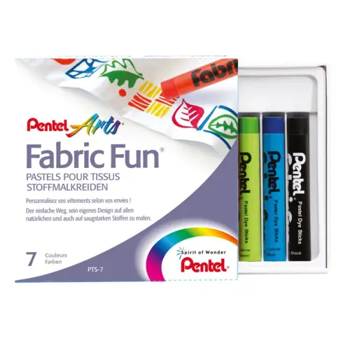 Pastel tissus arts fabric fun corps rond enrobage papier - Pentel photo du produit